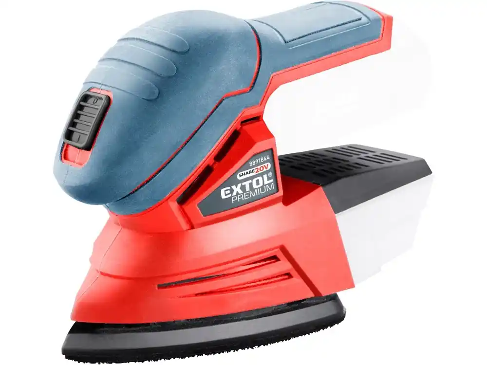 Expressz szállítás Extol Share20V akkus delta csiszoló, Li-ion, 123x95mm, 20V